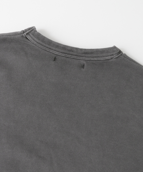 SENSE OF PLACE by URBAN RESEARCH（センスオブプレイスバイアーバンリサーチ）の「ピグメントビッグスウェットシャツ（スウェット・メンズ・チャコールグレー/ライトグレー/ピンク/イエロー・MEDIUM/LARGE）」の9枚目の写真