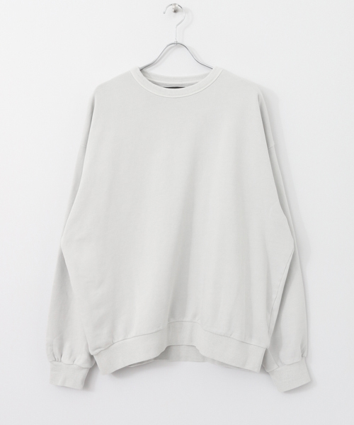 SENSE OF PLACE by URBAN RESEARCH（センスオブプレイスバイアーバンリサーチ）の「ピグメントビッグスウェットシャツ（スウェット・メンズ・チャコールグレー/ライトグレー/ピンク/イエロー・MEDIUM/LARGE）」の16枚目の写真