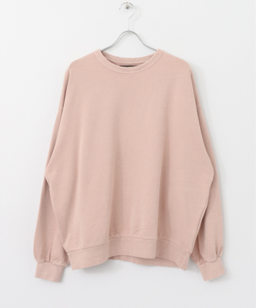 SENSE OF PLACE by URBAN RESEARCH（センスオブプレイスバイアーバンリサーチ）の「ピグメントビッグスウェットシャツ（スウェット・メンズ・チャコールグレー/ライトグレー/ピンク/イエロー・MEDIUM/LARGE）」の18枚目の写真