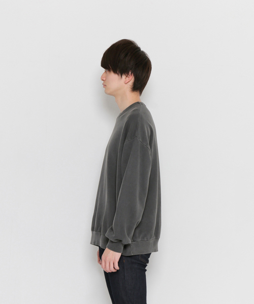 SENSE OF PLACE by URBAN RESEARCH（センスオブプレイスバイアーバンリサーチ）の「ピグメントビッグスウェットシャツ（スウェット・メンズ・チャコールグレー/ライトグレー/ピンク/イエロー・MEDIUM/LARGE）」の20枚目の写真