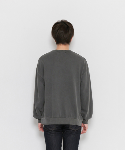SENSE OF PLACE by URBAN RESEARCH（センスオブプレイスバイアーバンリサーチ）の「ピグメントビッグスウェットシャツ（スウェット・メンズ・チャコールグレー/ライトグレー/ピンク/イエロー・MEDIUM/LARGE）」の21枚目の写真