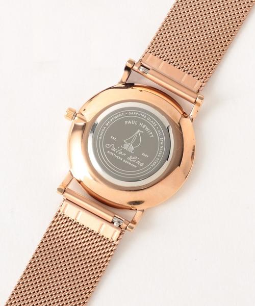 Paul Hewitt(ポールヒューイット)の「△<PAULHEWITT(ポールヒューイット)>SAILOR メッシュ ブルー 時計36mm(アナログ腕時計・レディース・ゴールド・FREE)」の8枚目の写真