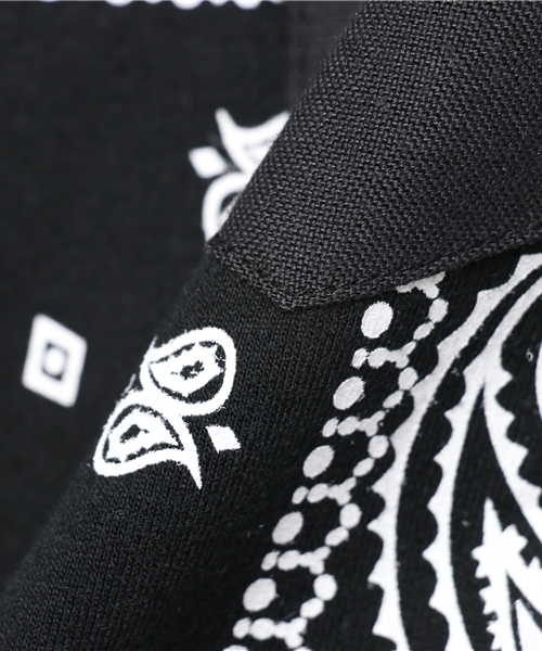 VENCEEXCHANGE（ヴァンスエクスチェンジ）の「オックス×裏毛バンダナプリントシャツT（Tシャツ/カットソー・メンズ・オフホワイト/ブラック・LARGE/MEDIUM）」の5枚目の写真