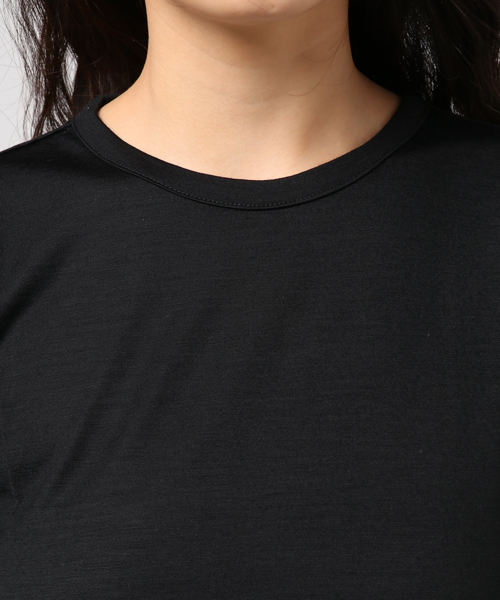 08sircus（ゼロエイトサーカス）の「【08sircus】 hight gauge jersey crew neck S16AL-TS14（Tシャツ/カットソー・レディース・ベージュ/ブラック・1）」の6枚目の写真