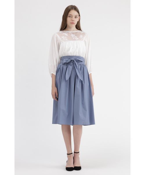 JILL STUART(ジルスチュアート)の「ローマミディフレアスカート(スカート・レディース・ブルー/パープル/ネイビー/パープル系その他/ピンク・4/0/2)」の11枚目の写真