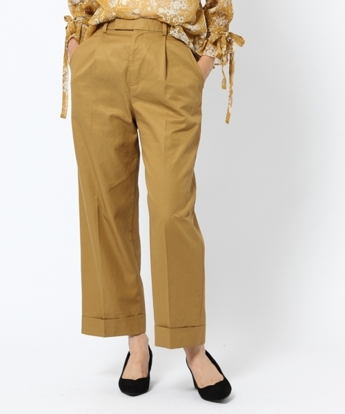 laboratory work（ラボラトリーワーク）の「タックストレートパンツ（その他パンツ・レディース・ネイビー/キャメル/カーキ・SMALL/MEDIUM）」の15枚目の写真