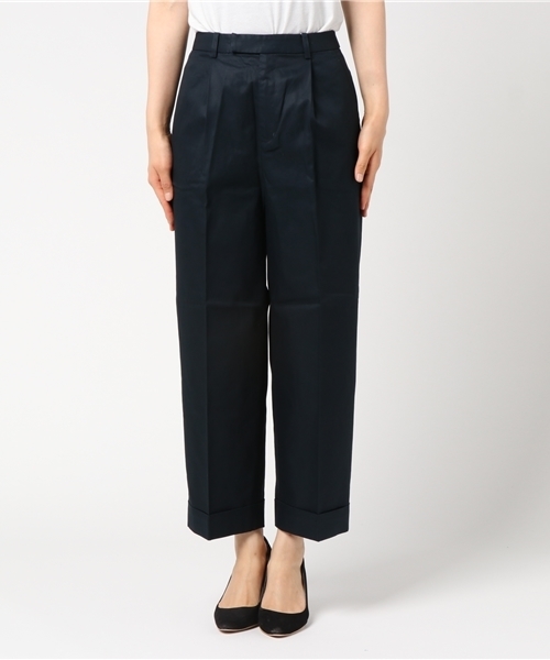 laboratory work（ラボラトリーワーク）の「タックストレートパンツ（その他パンツ・レディース・ネイビー/キャメル/カーキ・SMALL/MEDIUM）」の4枚目の写真