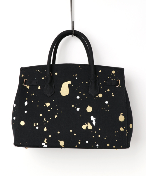DRESSCAMP（ドレスキャンプ）の「DRESSCAMP (ドレスキャンプ)SPARKLE ペイントデザイン2WAYハンドバッグ（ハンドバッグ・レディース・ブラック・FREE）」の2枚目の写真