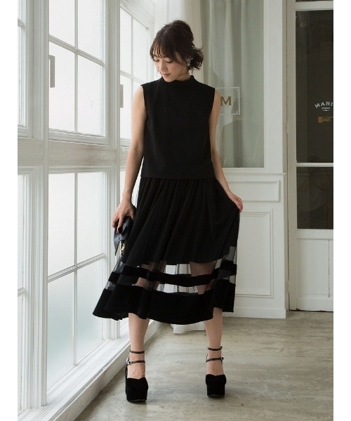 MERCURYDUO（マーキュリーデュオ）の「サイドリボンドレスブラウス（シャツ/ブラウス・レディース・ブラック/ボルドー・FREE）」の12枚目の写真