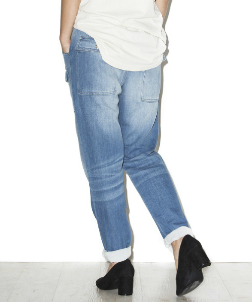 EVENFLOW（イーブンフロー）の「evenflowイーブンフロウ / ブッシュ スキニーテーパード ジョガーパンツ EFP-702（デニムパンツ・メンズ・インディゴブルー/ライトインディゴブルー・SMALL/MEDIUM/LARGE）」の9枚目の写真