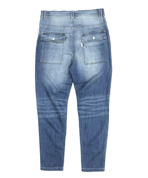 EVENFLOW（イーブンフロー）の「evenflowイーブンフロウ / ブッシュ スキニーテーパード ジョガーパンツ EFP-702（デニムパンツ・メンズ・インディゴブルー/ライトインディゴブルー・SMALL/MEDIUM/LARGE）」の18枚目の写真