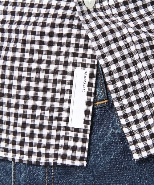BEAUTY&YOUTH UNITED ARROWS（ビューティーアンドユースユナイテッドアローズ）の「BY オックス ギンガムチェック ボタンダウンシャツ（Regular）◆（シャツ/ブラウス・メンズ・ブラック/ケリー/ロイヤルブルー・X-SMALL/SMALL/MEDIUM/LARGE/X-LARGE）」の9枚目の写真