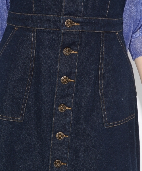 Heather(ヘザー)の「2WAYマエボタンジャンスカ 791657(ワンピース・レディース・ベージュ/ネイビー/ブルー/ブルー系その他/ブラック・S/M/SMALL/MEDIUM)」の17枚目の写真