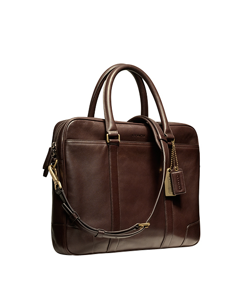 COACH（コーチ）の「ブリーカー レザー スリム ブリーフ（ビジネス 