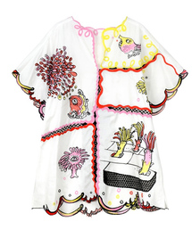 TUMORI CHISATO 刺繍ビ―ズ長袖シャツ海洋生物モチーフ ツモリチサト TSUMORI CHISATO（ツモリチサト）の「海洋生物ｴﾝﾌﾞﾛｲﾀﾞﾘｰ（シャツ
