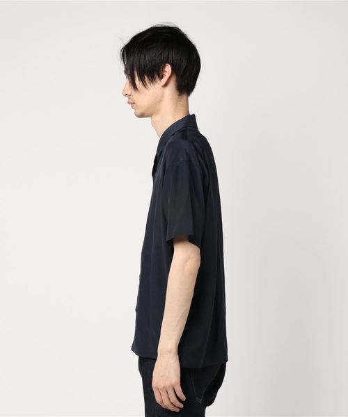 08sircus（ゼロエイトサーカス）の「【08sircus】別注半袖ワイドショートスリーブSH（シャツ/ブラウス・メンズ・ネイビー・48）」の2枚目の写真