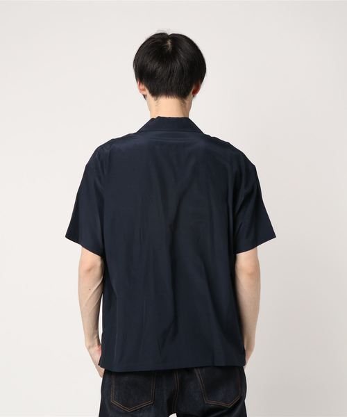 08sircus（ゼロエイトサーカス）の「【08sircus】別注半袖ワイドショートスリーブSH（シャツ/ブラウス・メンズ・ネイビー・48）」の3枚目の写真
