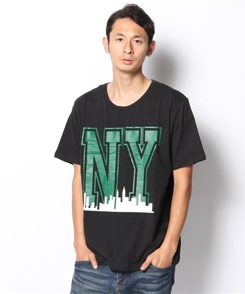 WEGO（ウィゴー）の「WEGO/シティロゴTee（S）（Tシャツ/カットソー・メンズ・ブラック/ホワイト/ブルー/杢グレー/ブラック系その他・MEDIUM/LARGE）」の4枚目の写真