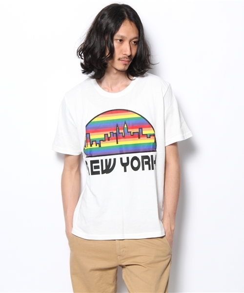 WEGO（ウィゴー）の「WEGO/シティロゴTee（S）（Tシャツ/カットソー・メンズ・ブラック/ホワイト/ブルー/杢グレー/ブラック系その他・MEDIUM/LARGE）」の2枚目の写真