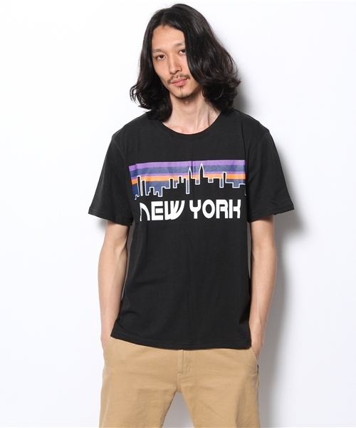 WEGO（ウィゴー）の「WEGO/シティロゴTee（S）（Tシャツ/カットソー・メンズ・ブラック/ホワイト/ブルー/杢グレー/ブラック系その他・MEDIUM/LARGE）」の3枚目の写真