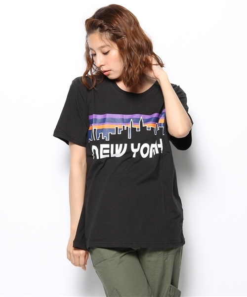 WEGO（ウィゴー）の「WEGO/シティロゴTee（S）（Tシャツ/カットソー・メンズ・ブラック/ホワイト/ブルー/杢グレー/ブラック系その他・MEDIUM/LARGE）」の13枚目の写真