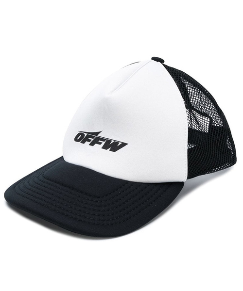 off white trucker hat