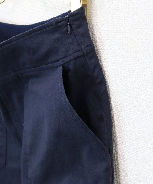 andme（アンドミー）の「ストレッチチノツイルロング丈ベイカーフレアスカート（スカート・レディース・ネイビー/ベージュ/ボルドー/カーキ/ブラック/ホワイト・L/M）」の15枚目の写真