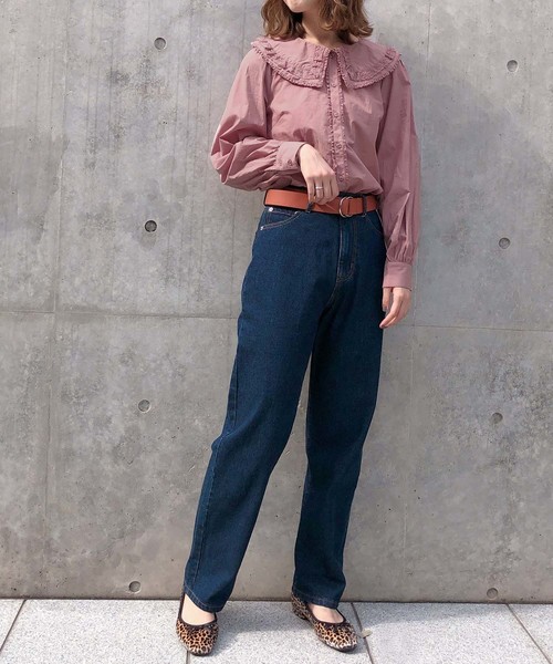 one after another NICE CLAUP（ワンアフターアナザーナイスクラップ）の「フリルレース襟ブラウス（シャツ/ブラウス・レディース・オフホワイト/ピンク系その他/ライトベージュ・FREE）」の6枚目の写真