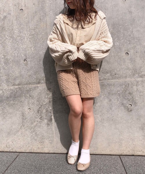 one after another NICE CLAUP（ワンアフターアナザーナイスクラップ）の「フリルレース襟ブラウス（シャツ/ブラウス・レディース・オフホワイト/ピンク系その他/ライトベージュ・FREE）」の14枚目の写真