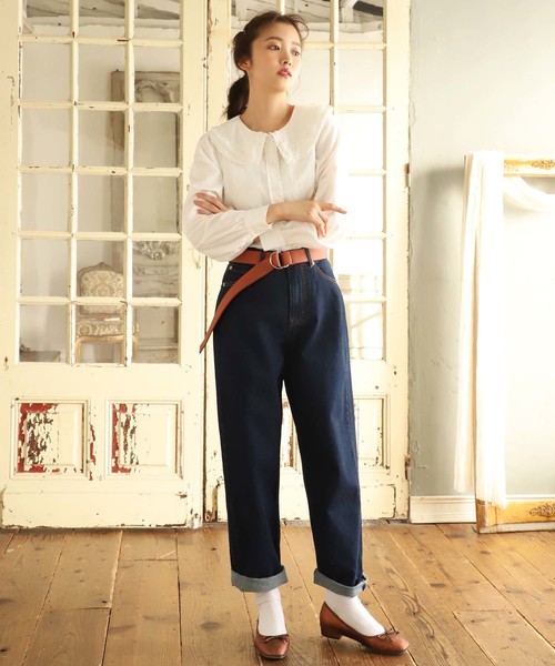 one after another NICE CLAUP（ワンアフターアナザーナイスクラップ）の「フリルレース襟ブラウス（シャツ/ブラウス・レディース・オフホワイト/ピンク系その他/ライトベージュ・FREE）」の18枚目の写真