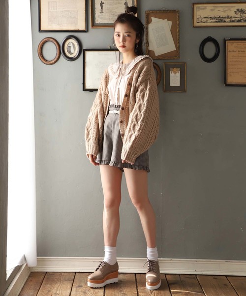 one after another NICE CLAUP（ワンアフターアナザーナイスクラップ）の「フリルレース襟ブラウス（シャツ/ブラウス・レディース・オフホワイト/ピンク系その他/ライトベージュ・FREE）」の22枚目の写真