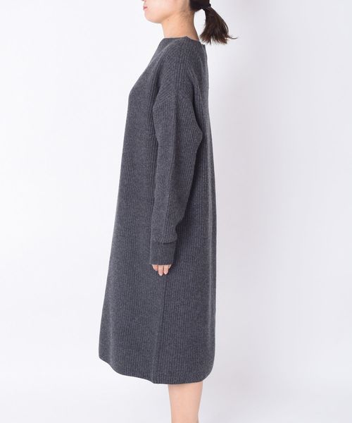 liflattie ships(リフラティ シップス)の「liflattie ships:7Gアゼボートネックワンピース◇(ワンピース・レディース・ダークグレー/ベージュ/ラベンダー・ONE SIZE)」の12枚目の写真