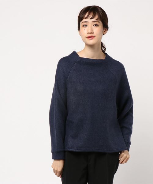 AMERICAN HOLIC（アメリカンホリック）の「・ボトルネックラグランプルオーバー（Tシャツ/カットソー・レディース・ダークグリーン/ネイビー/グレー/ホワイト系その他・FREE）」の2枚目の写真