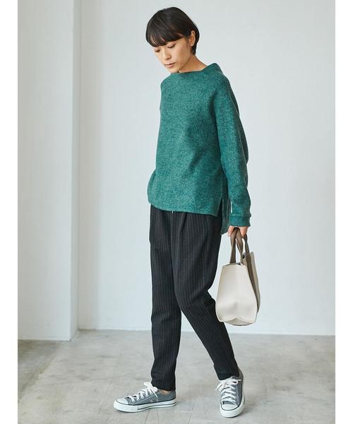 AMERICAN HOLIC（アメリカンホリック）の「・ボトルネックラグランプルオーバー（Tシャツ/カットソー・レディース・ダークグリーン/ネイビー/グレー/ホワイト系その他・FREE）」の12枚目の写真