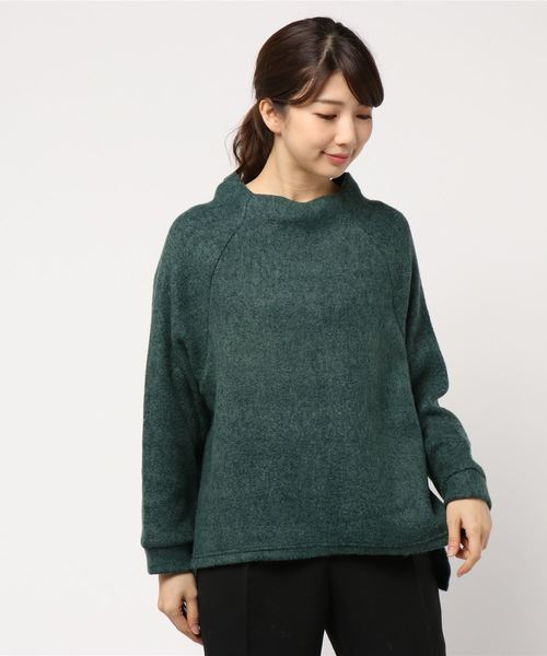 AMERICAN HOLIC（アメリカンホリック）の「・ボトルネックラグランプルオーバー（Tシャツ/カットソー・レディース・ダークグリーン/ネイビー/グレー/ホワイト系その他・FREE）」の6枚目の写真