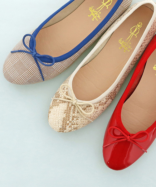 あしながおじさん（アシナガオジサン）の「〈あしながおじさん〉　大人気バレエシューズ（バレエシューズ・レディース・チェック/パイソン/レッド/レオパード/ゼブラ・23.0cm/22.5cm/24.5cm/24.0cm/23.5cm/25.0cm/22.0cm）」の6枚目の写真