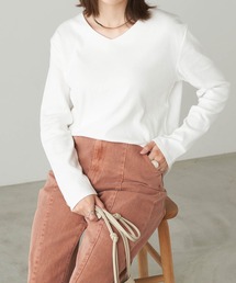 Chaco closet | 綿フライスVネックロンT(Tシャツ/カットソー)