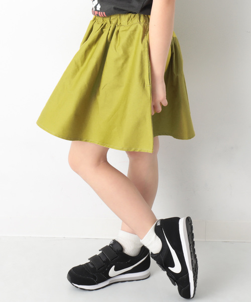 devirock（デビロック）の「ミニ丈ギャザースカッツ（スカート・キッズ・ピンク系その他/ピンク系その他2/ネイビー/オレンジ系その他/レッド系その他/カーキ/ベージュ/ラベンダー/ブラック/イエロー系その他/ワイン・160cm/140cm/150cm/120cm/130cm/100cm/110cm）」の7枚目の写真