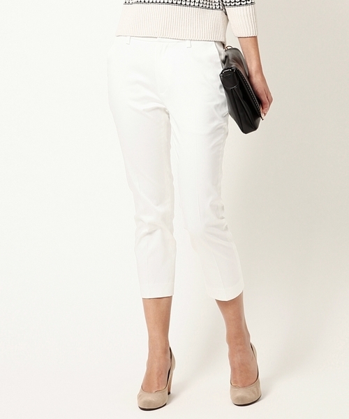 BEAMS LIGHTS Women's（ビームスライツ ウィメンズ）の「◎BEAMS LIGHTS / センタープレスパンツ（その他パンツ・レディース・ホワイト/ブラック/グリーン/ネイビー・36/40/38）」の2枚目の写真