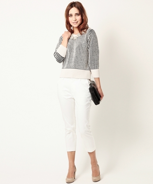 BEAMS LIGHTS Women's（ビームスライツ ウィメンズ）の「◎BEAMS LIGHTS / センタープレスパンツ（その他パンツ・レディース・ホワイト/ブラック/グリーン/ネイビー・36/40/38）」の13枚目の写真