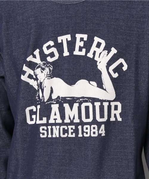 HYSTERIC GLAMOUR（ヒステリックグラマー）の「COLLEGE #1 pt T-SH（Tシャツ/カットソー・メンズ・ピンク/ネイビー/チャコールグレー・LARGE/SMALL/MEDIUM）」の8枚目の写真