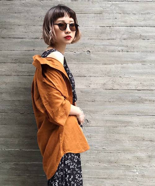 PAGEBOY（ページボーイ）の「アサコンBIGシャツSS（シャツ/ブラウス・レディース・ライトベージュ/ブラウン/カーキ/ブラック・FREE）」の19枚目の写真