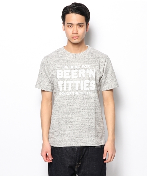 Free Peddler Market(フリーペドラーマーケット)の「【SON OF THE CHEESE】BEER TEE(Tシャツ/カットソー・メンズ・グレー/ブラウン/ネイビー・LARGE/SMALL/MEDIUM)」の4枚目の写真