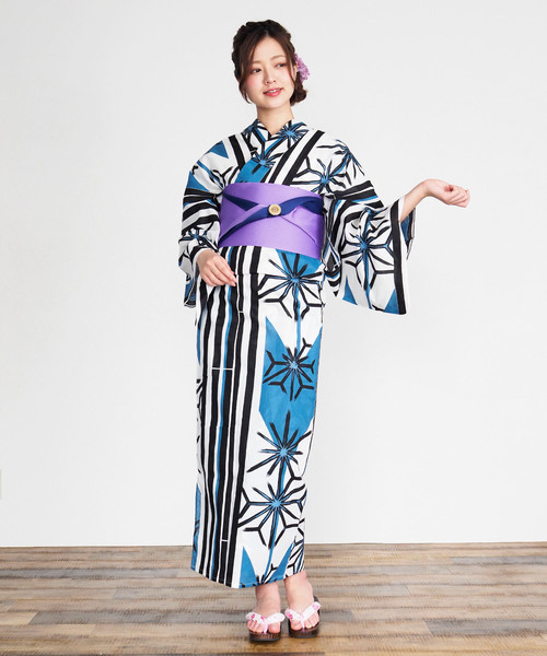 shopnikoniko（ショップニコニコ）の「雑誌掲載　セブンティーン掲載　フェイス浴衣今だけ4点セット（浴衣・レディース・A/B/C/D/E/F/G/H・フリー）」の6枚目の写真