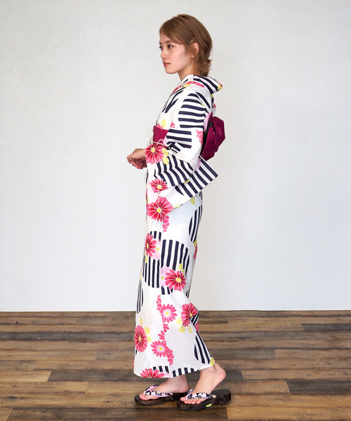 shopnikoniko（ショップニコニコ）の「雑誌掲載　セブンティーン掲載　フェイス浴衣今だけ4点セット（浴衣・レディース・A/B/C/D/E/F/G/H・フリー）」の10枚目の写真