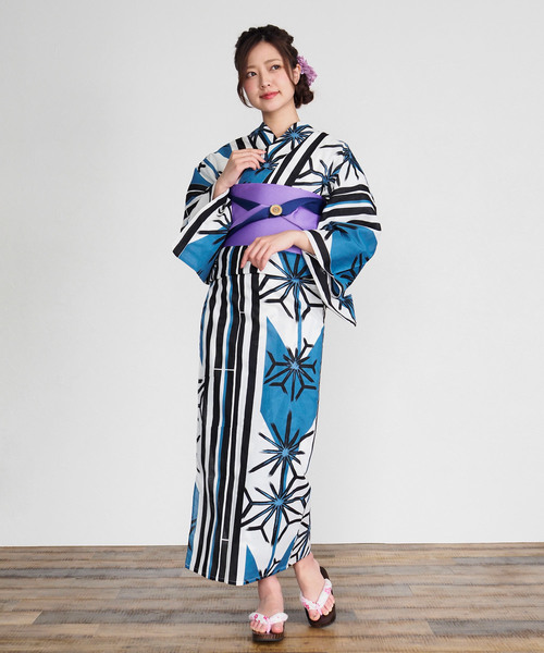 雑誌掲載 セブンティーン掲載 フェイス浴衣今だけ4点セット（浴衣