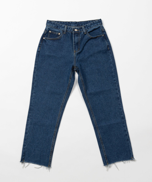 DING（ディング）の「DING/クロップドデニムパンツ（デニムパンツ・レディース・ライトインディゴブルー/インディゴブルー・MEDIUM/SMALL）」の10枚目の写真