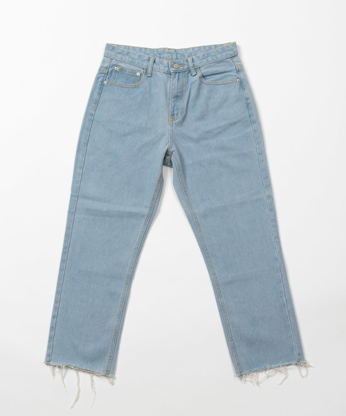 DING（ディング）の「DING/クロップドデニムパンツ（デニムパンツ・レディース・ライトインディゴブルー/インディゴブルー・MEDIUM/SMALL）」の11枚目の写真