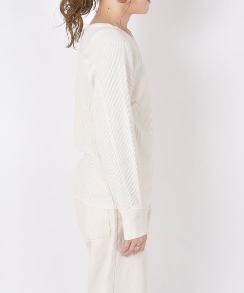 SHIPS（シップス）の「ワッフルプルオーバー◇（Tシャツ/カットソー・レディース・ホワイト/ブラック/ピンク・ONE SIZE）」の14枚目の写真