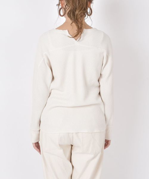 SHIPS（シップス）の「ワッフルプルオーバー◇（Tシャツ/カットソー・レディース・ホワイト/ブラック/ピンク・ONE SIZE）」の15枚目の写真